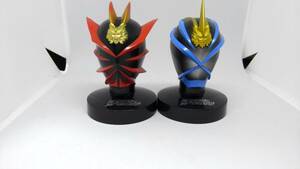 ● マスコレ 仮面ライダー裁鬼 弾鬼 通常台座 2体セット / ライダーマスクコレクション vol.11 仮面ライダー響鬼 仮面之世界 サバキ ダンキ