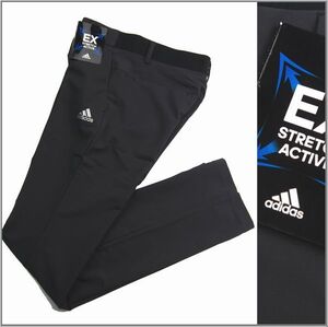 新品 春夏 adidas GOLF アディダス ゴルフ 薄手 4WAYストレッチ生地 パンツ 紫外線カットUV50+ ゴルフウェア 82 ブラック メンズ