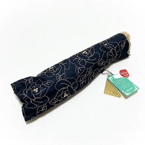  new goods *GRACY gray si- folding parasol two step *UV../ original parasol / flower embroidery / black m26-o3