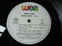 Howard Jones / Howard Jones' 12"Ers 帯付き 80s POPダンス 12EP ヒットチューン New Song / What Is Love? 長尺バージョン収録 試聴_画像4