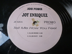 Joy Enriquez / Tell Me How You Feel メロウ・キャッチー 12 R&B定番　試聴