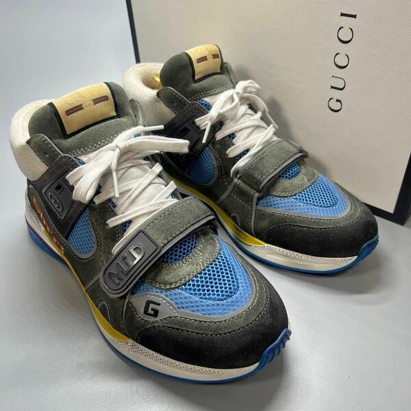 GUCCI グッチ　Ultrapace ミッドカットスニーカー　ハイカット　9.5 28.5cm メンズ　靴　シューズ