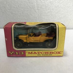 レア絶版希少！昭和レトロ！MATCHBOX／マッチボックス！Yー13！1911 DAIMLER！ダイキャストミニカー！当時物！