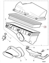 JAGUAR ジャガー XJ8(X308) JLGC用 エアフィルター_画像2