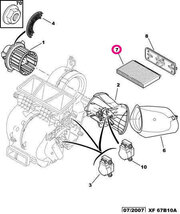 【高性能】CITROEN シトロエン C4 B5RFK用 MANN フレシャスプラス エアコンフィルター_画像2