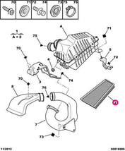 PEUGEOT プジョー 306ブレーク N5BR用 エアフィルター_画像2