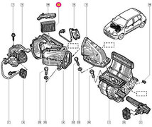 Renault ルノー カングーI KCK7J用 エアコンフィルター_画像2