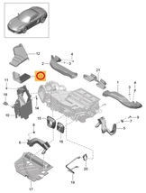 Porsche ポルシェ ケイマン(981) 981DBX用 エアコンフィルター(外気用)_画像2