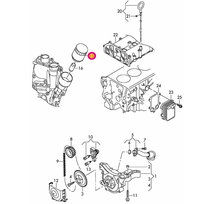 VW シロッコ 13CAV用 オイルフィルター Volkswagen フォルクスワーゲン_画像2