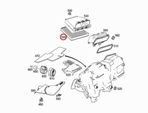 ベンツ Eクラス(W211) 211061用 エアコンフィルター(右ハンドル車/外気用) Mercedes-Benz メルセデス・ベンツ_画像2