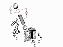 ベンツ Eクラスステーションワゴン(T213) 213204C用 オイルフィルター Mercedes-Benz メルセデス・ベンツ_画像2