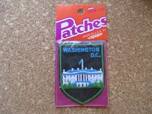 80s ワシントンD.C.WASHINGTON D.C.刺繍ワッペン/Vintage観光voyagerビンテージpatches旅行スーベニア土産アップリケUSAパッチ