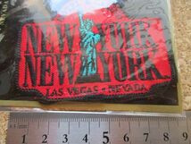 90s NEW YORK NEW YORK刺繍ワッペン/LAS VEGASラスベガスHOTELカジノVintage観光ビンテージpatches旅行スーベニア土産アップリケUSAパッチ_画像10