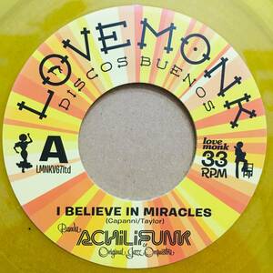 7” Jackson Sisters - I Believe In Miracles カバー Banda Achilifunk ★ オルガンバー レコード フリーソウル muro funk45 レアグルーヴ