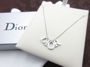 【極美品】Christian Dior ネックレス 英字 ロゴ クリスチャン ディオール ヴィンテージ アクセサリー レディース 結婚式 レア ny18