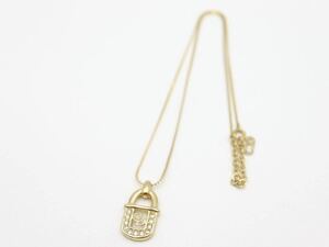 【美品】Christian Dior ネックレス ストーン ロゴ クリスチャン ディオール ヴィンテージ アクセサリー レディース 結婚式 レア ny13