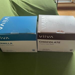 【新品未開封】プロテイン　Viiva organic plant base オーガニックプラントベース チョコレート30袋＆バニラ30袋　　計60袋