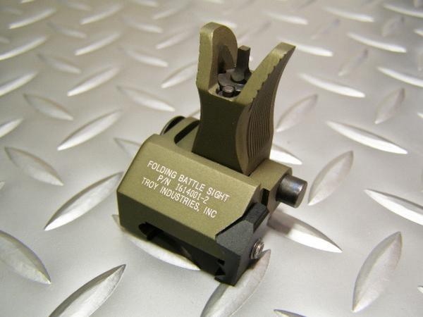 ☆TROY M4 Front Folding Battle Sight Replica (DE)☆フロントサイト