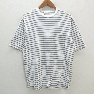 y■ユナイテッドアローズ/UNITED ARROWS GLR マルチボーダーTシャツ■白【メンズM】MENS/54【中古】