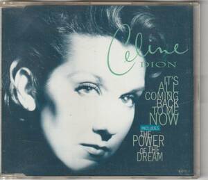 CELINE DION　セリーヌ・ディオン　It's All Coming Back To Me Now　UK盤 CDシングル 　４曲収録　：　Jim Steinman