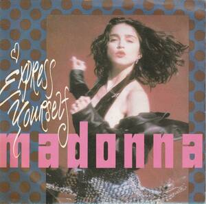 美盤　MADONNA　マドンナ　Express Yourself　スペイン盤 7” シングルレコード　：　 Sire 922948 7