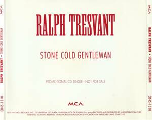 Ralph Tresvant　ラルフ・トレスヴァント　Stone Cold Gentleman　US盤 貴重 CDシングル　CD45-1310