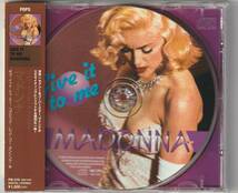 Madonna With Otto Von Wernherr 　マドンナ　Give It To Me　直輸入盤 日本国内流通仕様　限定ピクチャーディスク CD_画像1