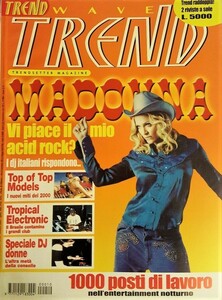 MADONNA　マドンナ　TREND WAVE (2000）　イタリア雑誌　：　表紙 + 記事