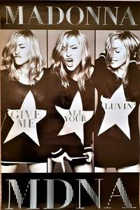 美品　MADONNA　マドンナ　MDNA / Give Me All Your Luvin'　貴重 オフィシャル ポスター