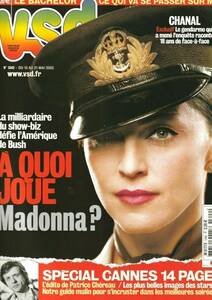 MADONNA　マドンナ　表紙雑誌 vsd (2003)　フランス雑誌　：　表紙＋記事　：　American Life