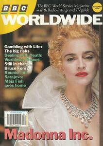 MADONNA　マドンナ　表紙雑誌 　 BBC WORLD WIDE (UK雑誌） 1994年　 表紙＋記事