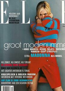 美品　MADONNA　マドンナ　表紙雑誌 　ELLE （オランダ版）　 2001年　　表紙＋特集記事