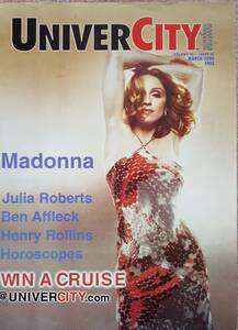MADONNA　マドンナ　表紙雑誌　UniverCity　2000年　海外雑誌　：　表紙＋記事