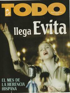 MADONNA マドンナ　表紙雑誌　DE TODO (1996) 　メキシコ雑誌　：　EVITA　エビータ