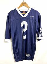 ■ 韓国製 NIKE ナイキ #2 アメフト フットボール ユニフォーム ｔシャツ 古着 NFL スポーツ ストリート アメカジ ネイビー サイズS ■_画像1