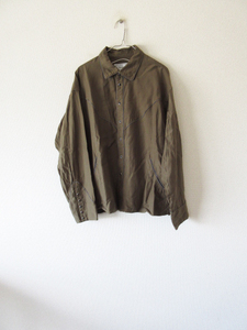 ironari / イロナリ I-17461 western Loose h KHAKI * シャツ ブラウス レディース メンズ 長袖