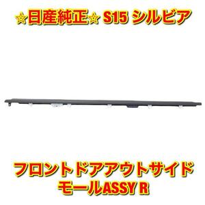 【新品未使用】シルビア S15 フロントドアアウトサイドモールASSY 右側単品 R NISSAN SILVIA 日産純正 送料無料