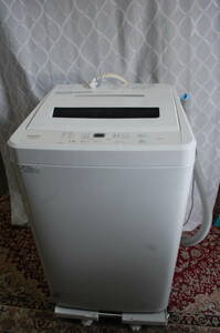 と72.maxzen　6kg　全自動洗濯機　2019年製　JW60WP01　素早く洗えて操作も簡単/5種類の洗濯コース