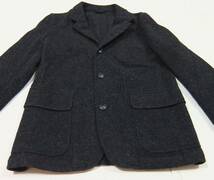 アーバンリサーチ SLIVER KNIT JKT 黒 M 秋冬 ウール テーラードジャケット ブレザー UM11-TB08070_画像4