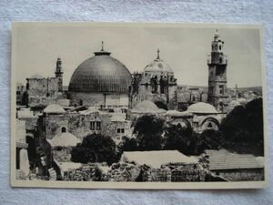 【絵葉書1枚】 JERUSALEM -Church of the Holy Sepulchre /ORIENTAL COMMERCIAL BUREAU /聖墳墓教会 エルサレム ヴィンテージ 建築 15-613