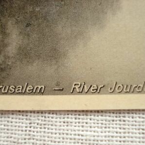 【絵葉書1枚】 JERUSALEM -River Jourdain /ORIENTAL COMMERCIAL BUREAU /エルサレム ヴィンテージ ヨルダン川 聖地 巡礼 ハガキ 15-622の画像3