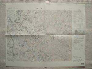 【地図】 御船 1：25,000 平成7年発行/ 熊本 緑川 益城 嘉島 甲佐 豊野 城南 天君ダム 樫永峠 妙見坂隧道 平成音大 九州 国土地理院