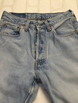 Z7115 W27 90’s USA製 Levi’s リーバイス 501 ブルー デニムパンツ_画像3