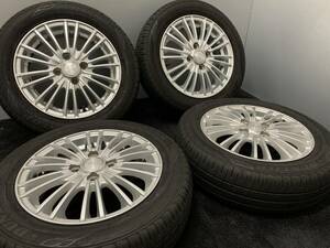 165/65R14 DUNLOP ENASEVE EC204 19年 夏タイヤ レーベン 14インチ 4.5J 4H 100 +45 4本 ソリオ デリカD2等