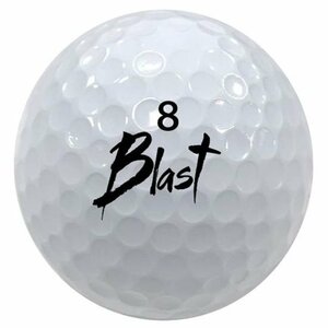 送料無料 Blast 圧倒的な飛距離 2ピースゴルフボール 非公認球 1ダース【12個入り】ホワイト B-H2W