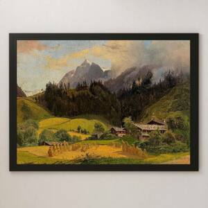 Art hand Auction Pintura de Pinzgau de Josef Holzer, póster brillante A3, Bar, cafetería, pintura de paisaje Interior clásica, Alemania, elegante, Alojamiento, interior, otros