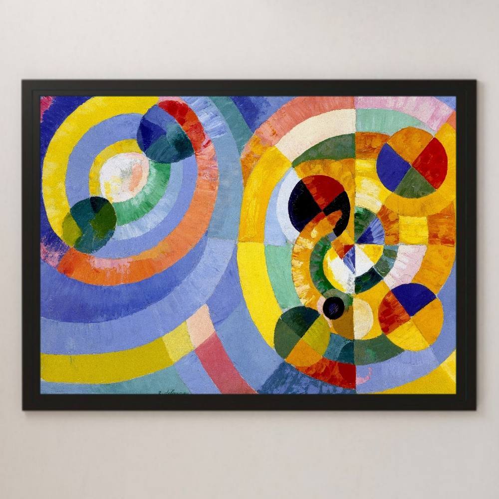 Robert Delaunay Round Painting Art Glossy Poster A3 Bar Cafe Classic Interior Abstract Painting France Kandinsky, residence, interior, others