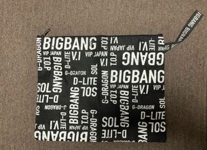 ネコポス送料無料　ビッグバン　クラッチバッグ　大きいポーチ　黒色　BIGBANG 会員限定