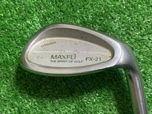 SAI-1319　中古　単品ウェッジ　DUNLOP　MAXFLI マックスフライ　FX-21　FORGED　SW サンド　カーボンシャフト　Flex S