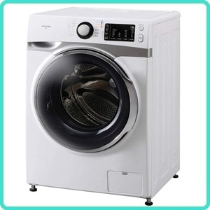 【未使用品】 1円スタート!! 2021年製 アイリスオーヤマ ドラム式洗濯機 HD71 W/S 洗濯7.5kg ホワイト シルバー 左開き 温水洗浄 除菌洗濯